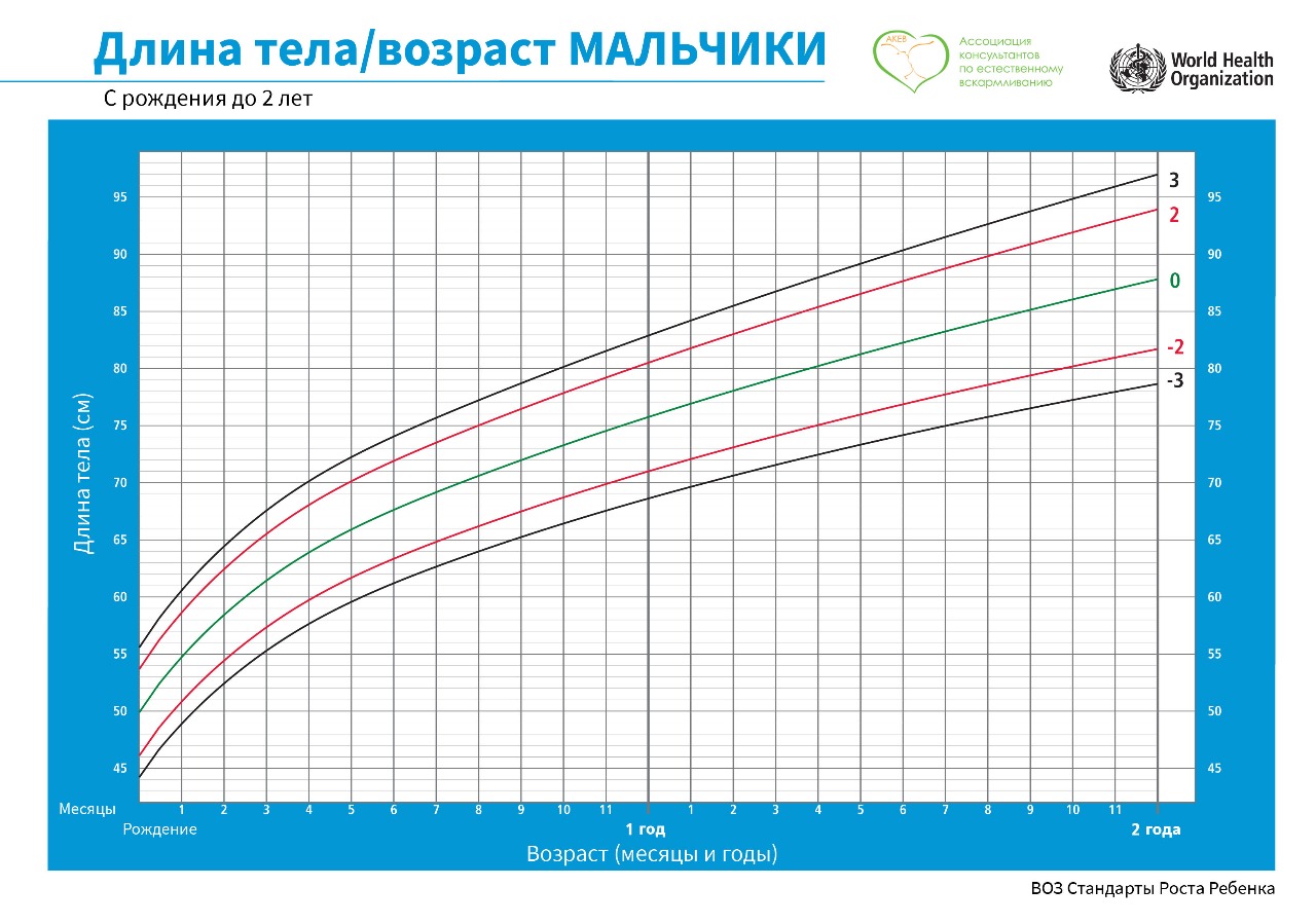 Перцентильные диаграммы детей